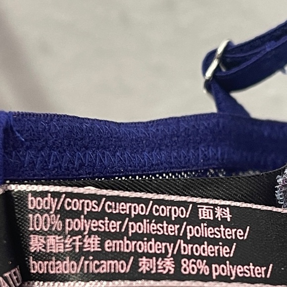 Victoria’s Secret Unlined Hummingbird Floral Embroidered Demi Bra 34DD - Picture 9 of 12